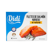 Filetes de salmón noruego al natural, 125 g