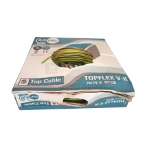 Cable eléctrico H07V-K 1x2.5 mm², verde-amarillo, 1 m