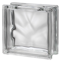 Bloque de vidrio transparente