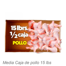 Media Caja de pollo 15 lbs