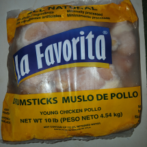 4.54 kg - Muslo de Pollo c/piel y hueso