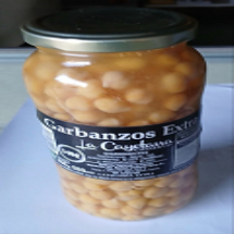 GARBANZOS EXTRA TARRO CRISTAL LA CAYETAN