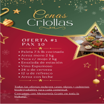 Cena para 10 comensales