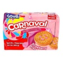 12-Galletas Goya Carnaval 33.6g Fresa C/Crema