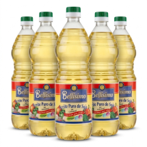 5 pomos, Aceite de Soya, 5 x 1Lt (5 lts)