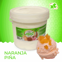 Helado sabor naranja piña, 4 litros