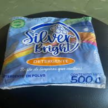 Detergente en Polvo Silver Bright 500 gr