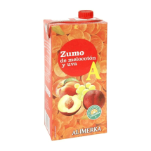 Zumo melocotón-uva ALIMERKA 1 L