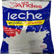 LECHE EN POLVO COMPLETA CON VITAMINAS A Y D 400G M.LACTEO LOS ANDES