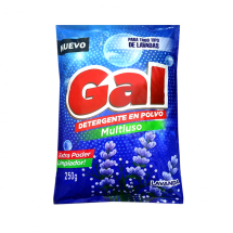 DETERGENTE EN POLVO MULTIUSO LAVANDA 250 GR MARCA GAL