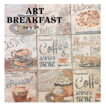 Losa cerámica Art breakfast 20x20 cm