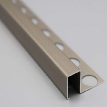 Listelo aluminio R12x12 mm, 2.6 m, bronce mate