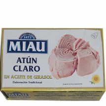 Atún claro en aceite vegetal, 110 g