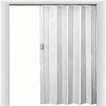 Puerta plegable PVC color blanco