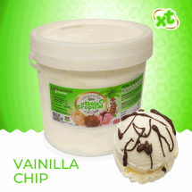 Helado sabor vainilla chip, 4 litros