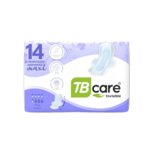 ALMOHADILLAS SANITARIAS C/ALAS M/TB CARE INVISIBLE MAXI PQTE X 14 U