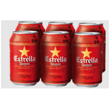 6ud- Cerveza Estrella Damm 