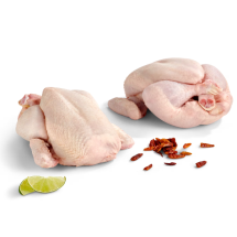 KIT de 2 pollos enteros sazonados con menudos, cada uno de 3.2kg a 3.5kg