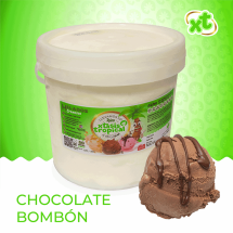 Helado sabor chocolate bombón, 4 litros