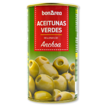 Aceitunas Verdes Rellenas c /Anchoas BonArea