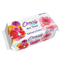 Toallitas húmedas Omay, flores (120)