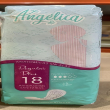 Almohadilla anatómica sin alas regular PLUS Angélica 18 U