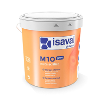Mate acrílico M10 extra, isaval, 5 kg