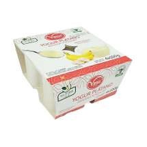 Yogourt de platano, 4x100 g