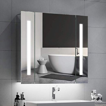 Espejo de baño Finlandia 80×80 cm con luz LED