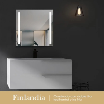 Espejo de baño Finlandia 70×80 cm con luz LED