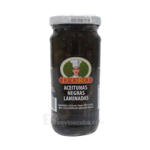 Aceitunas negras laminadas, 220 g