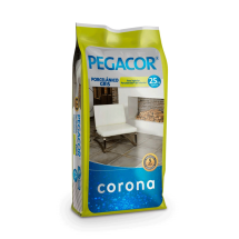 Cemento Cola Pegacor Porcelánico, 25 kg, CORONA