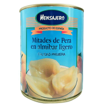 Mitades de pera en almibar Mensajero Lata PN 840 gr