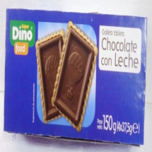 Galleta c/tableta chocolate con leche, 150 g