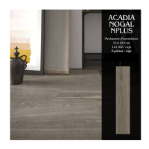 Pavimento porcelánico Acadia nogal NPLUS 25x150 cm