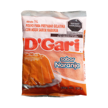 Gelatina sabor naranja, 120 g
