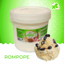 Helado sabor ron Rompope pasas, 4 litros