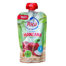 Compota De MANZANA Rica 113GR  POUCH