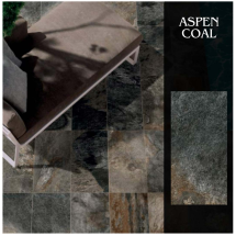 Losa porcelánica española piso-pared Aspen coal 30×60 cm