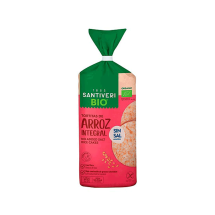 Tortitas arroz sin sal BIO SANTIVERI 100 g