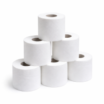 Papel higiénico, 6 rollos, 2 hojas