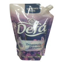 Suavizante Textil, Fragancia Lavanda, Formato En Bolsas Doy Pack De 1.5 KG, Marca: DEFÃ