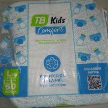Culeros desechables para bebé, de 9kg a 14 kg, talla L/3  (Paqte 50 u) 