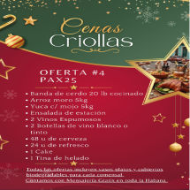 Cena para 25 comensales