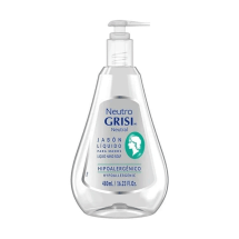 Jabón Líquido para manos, Hipoalérgico, 480 ml, GRISI