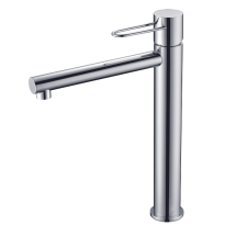 Grifo monomando de lavabo caño alto serie Milos