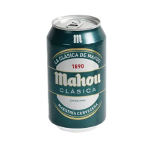 Cerveza Mahou clásica 4.8 Vol Lata 33cl.