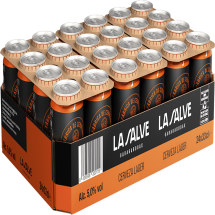 24 latas de 330ml, Cerveza Lager La Salve.