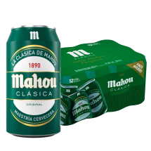 24 latas de 330ml, Cerveza Mahou Clásica.