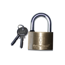 Candado de seguridad, latón, arco normal, llave, 60 mm